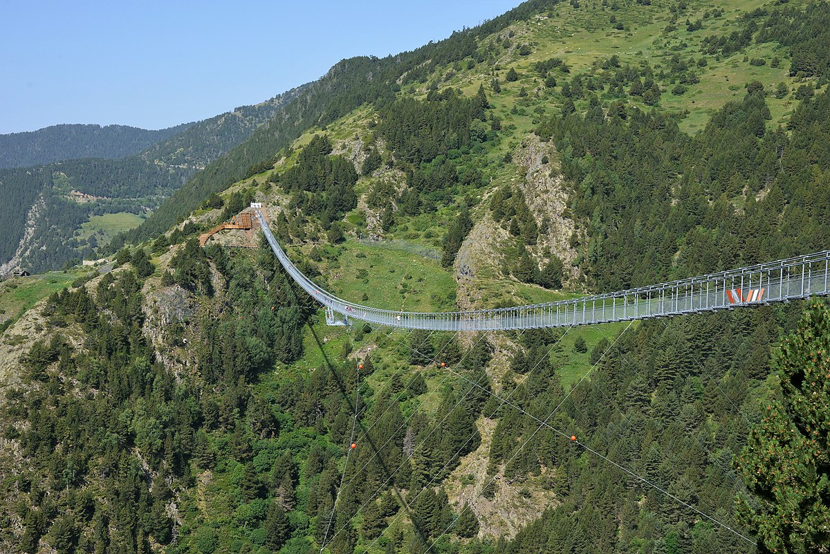 Visite du pont tibétain de Canillo en Andorre