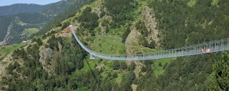 Visite du pont tibétain de Canillo en Andorre